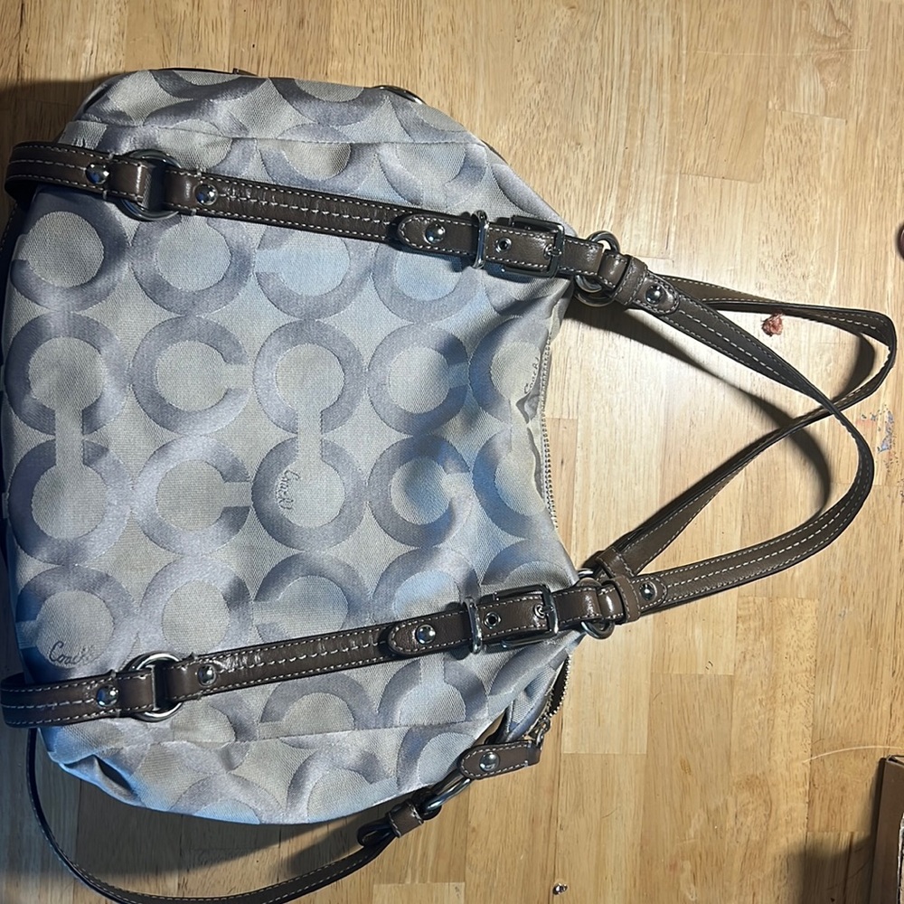 Silver Coach Purse